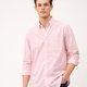 Solid Cotton Shirt in Pink