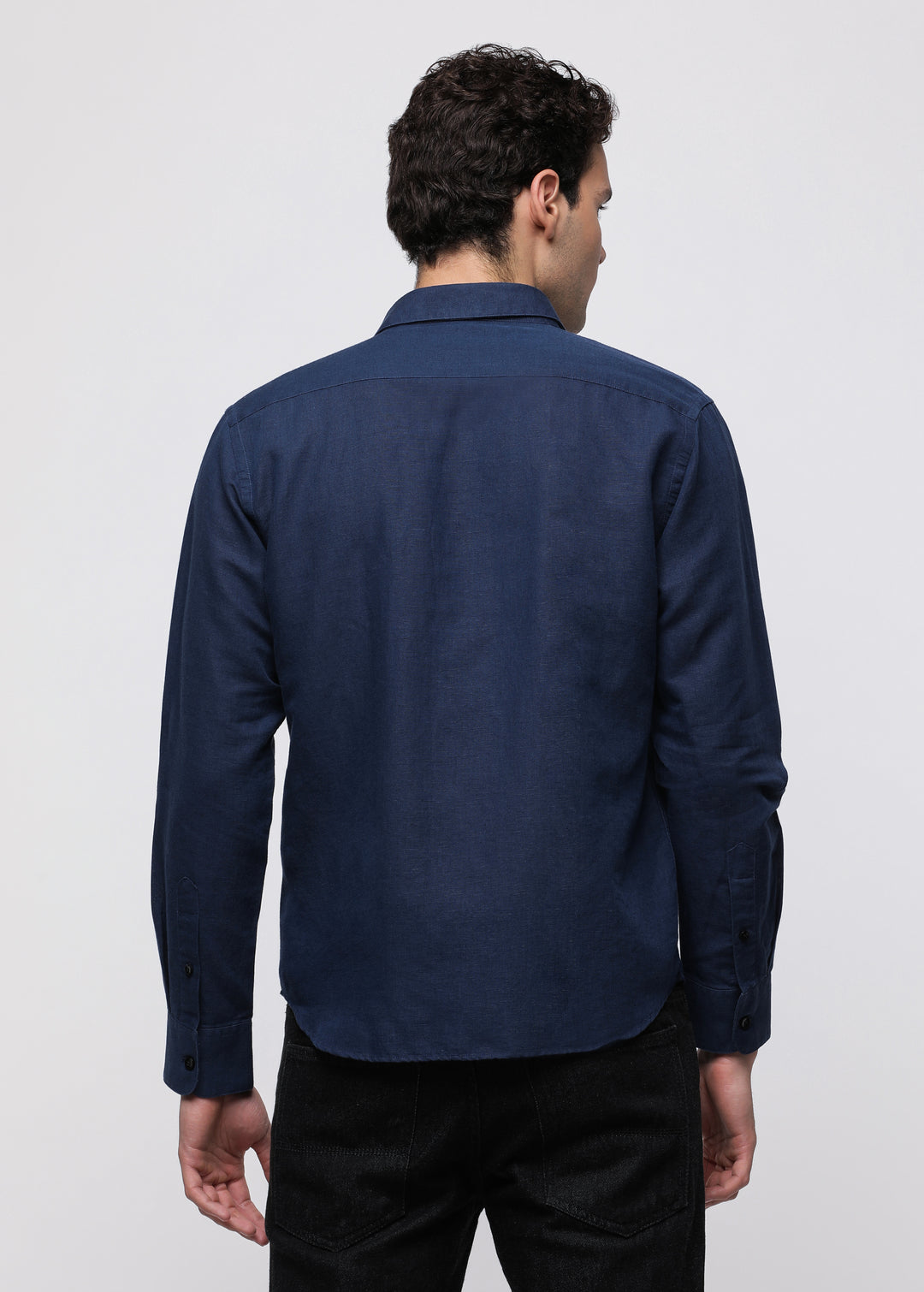 Pure Linen shirt in Navy