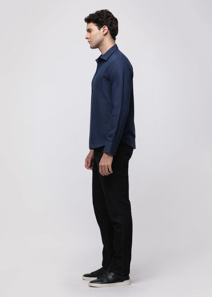 Pure Linen shirt in Navy