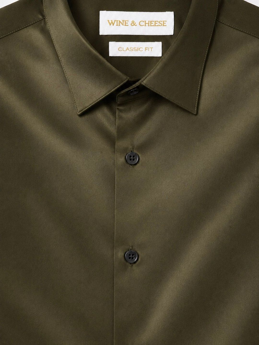 Giza Cotton Shirt in Olive