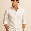 Giza Cotton Shirt in White
