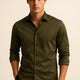 Giza Cotton Shirt in Olive