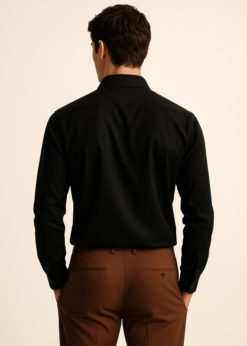 Cotton Stretch shirt in Black