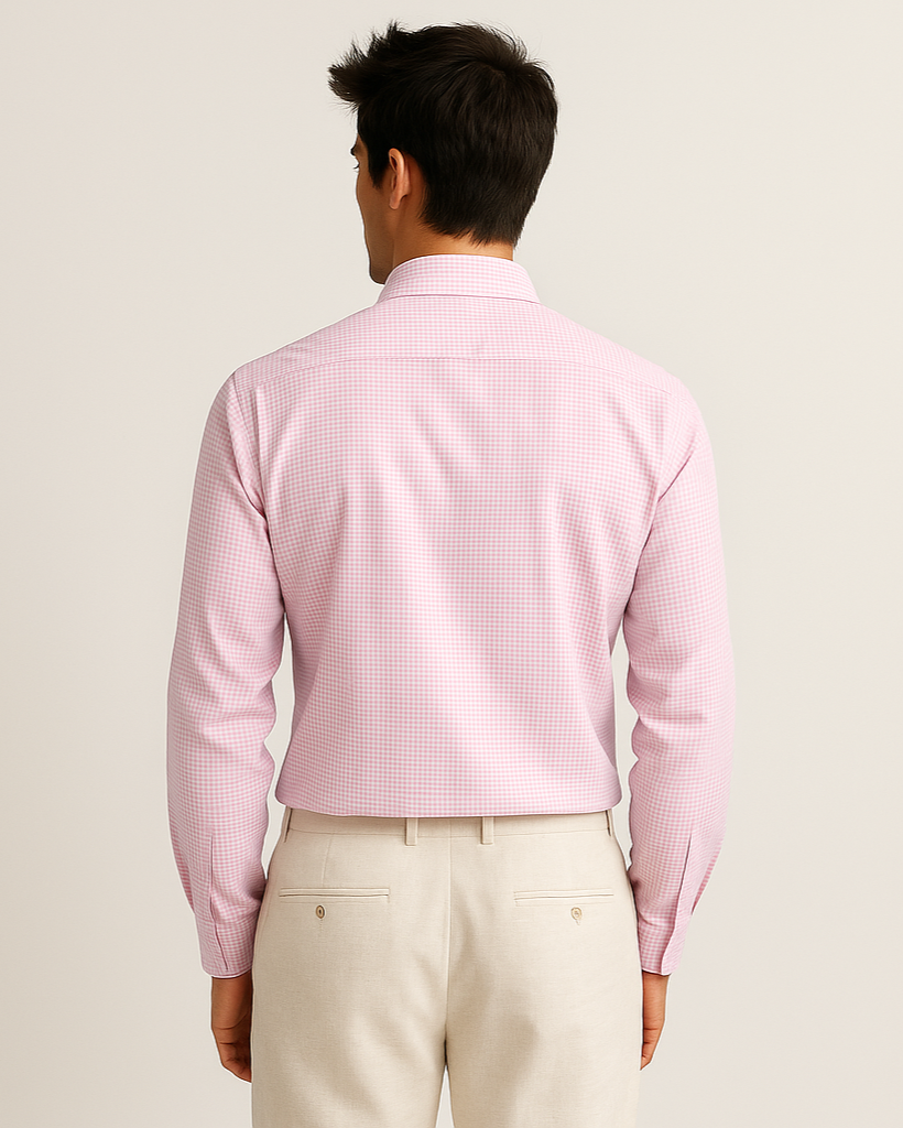 Check Shirt in Lt. Pink
