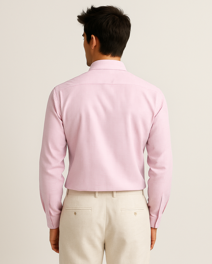 Check Shirt in Lt. Pink