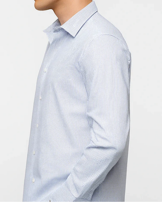 Classic Check Shirt in Blue - Wine & Cheese