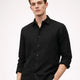 Pure Linen Shirt in Black
