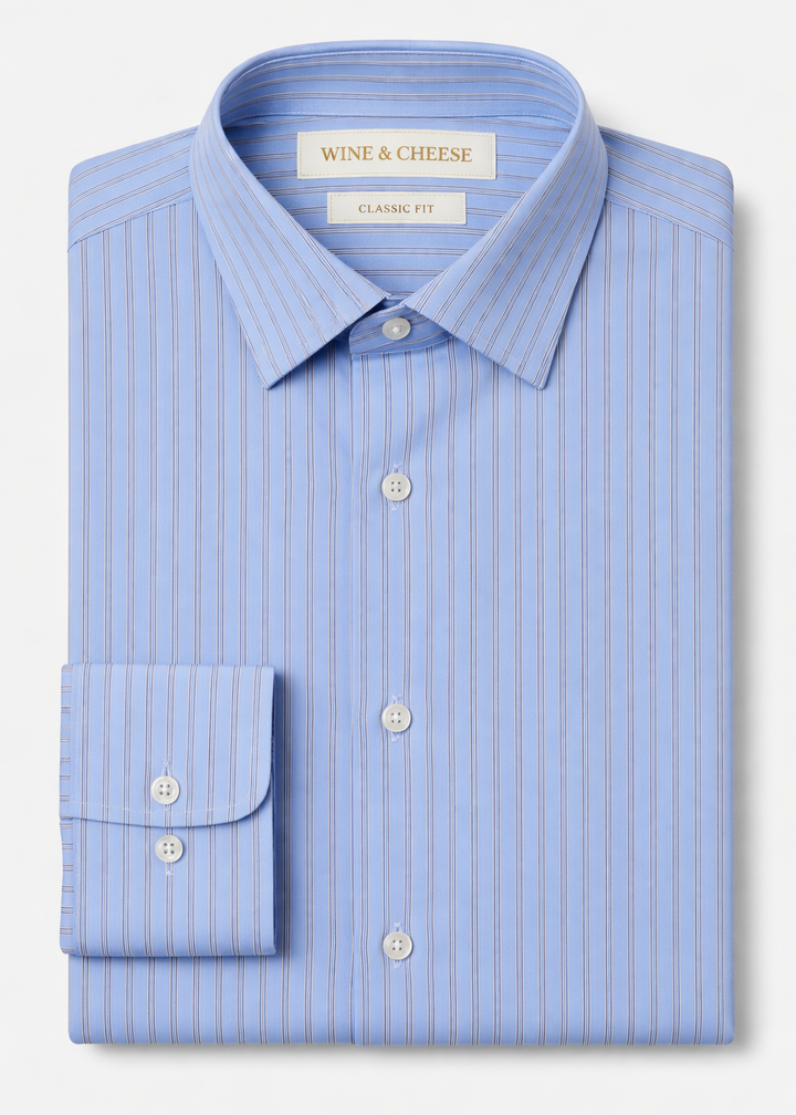 Stripe Shirt in Sky blue