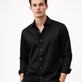Cotton Stretch shirt in Black