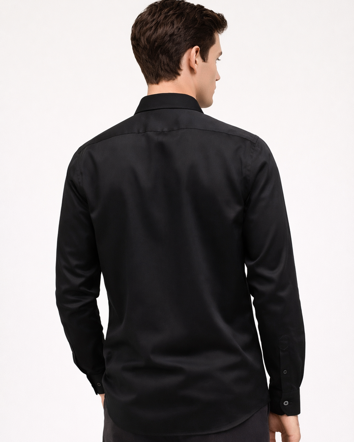 Cotton Stretch shirt in Black