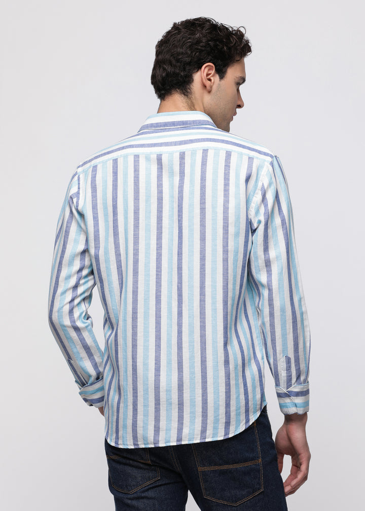 Linen stripe shirt