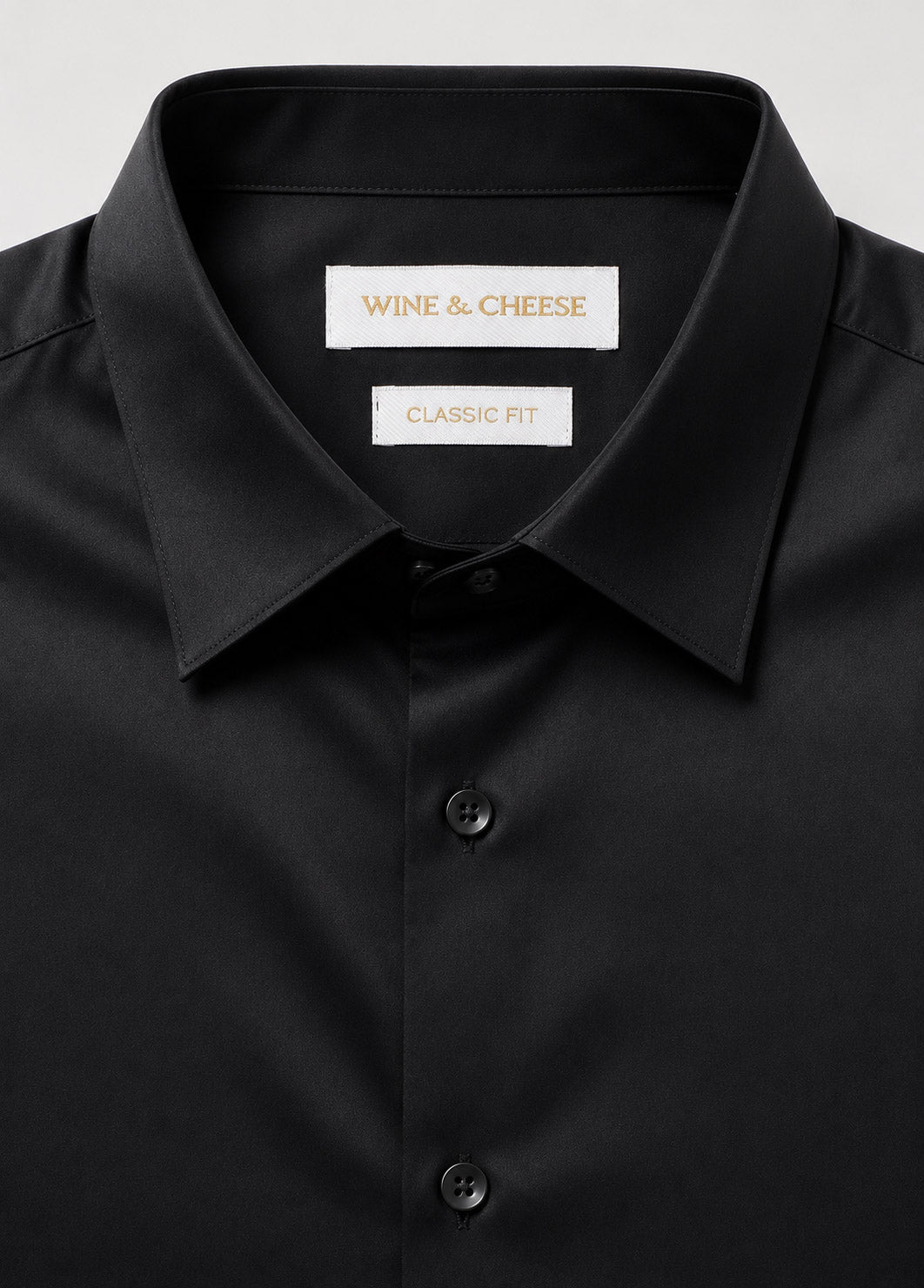 Giza Cotton Shirt in Black