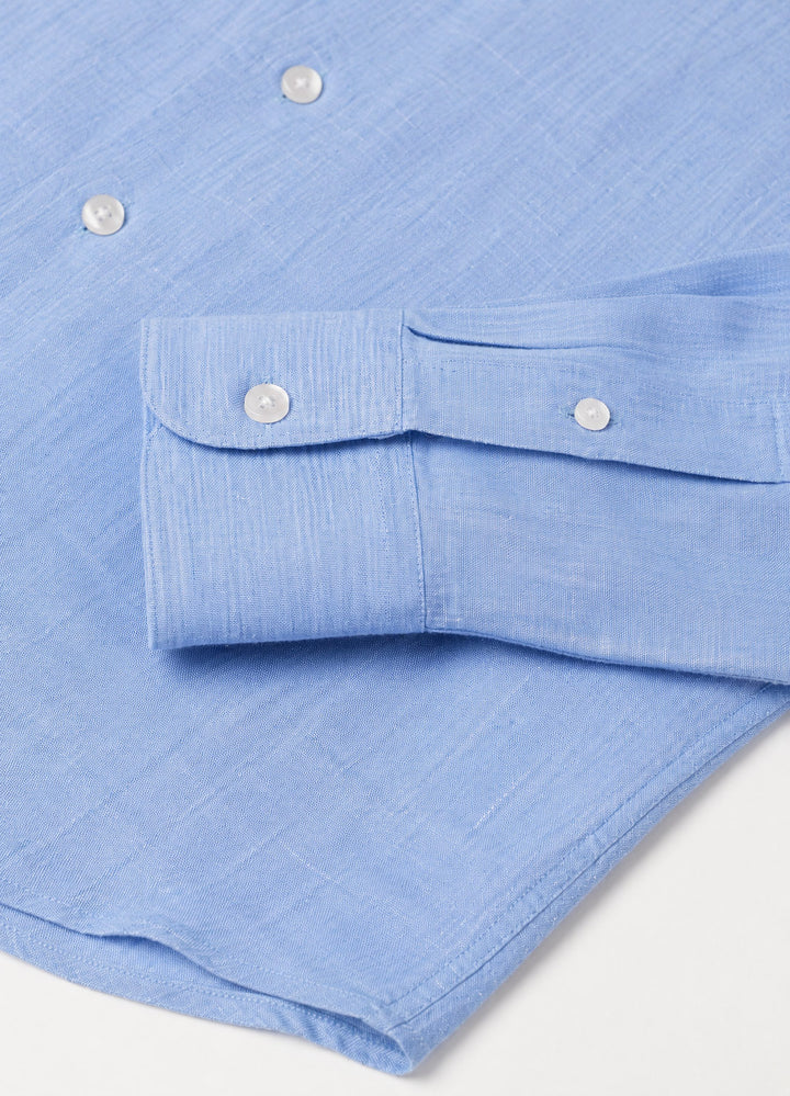 Pure Linen Shirt in Lt. Blue
