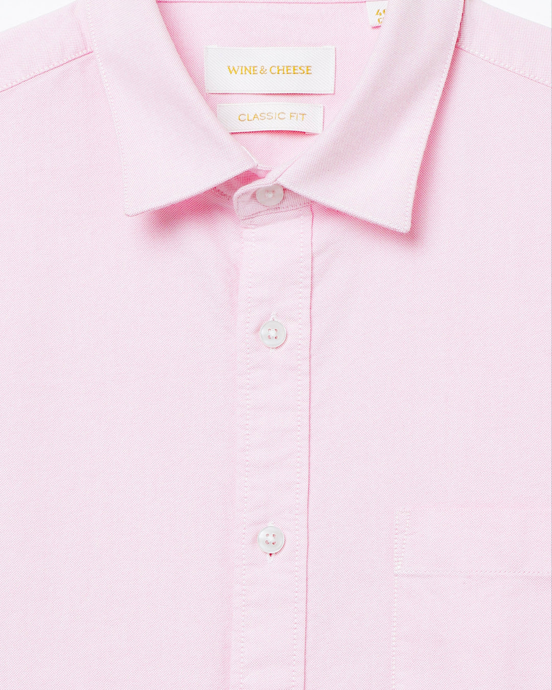 Solid Cotton Shirt in Pink