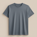 Slate Gray Cotton T-Shirt