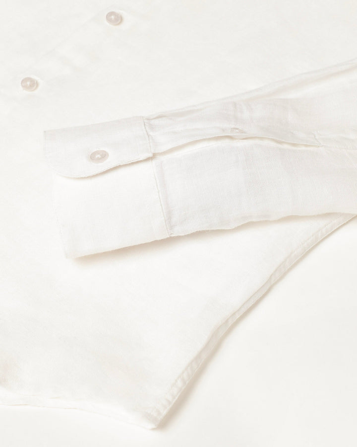 Pure Linen Shirt in White