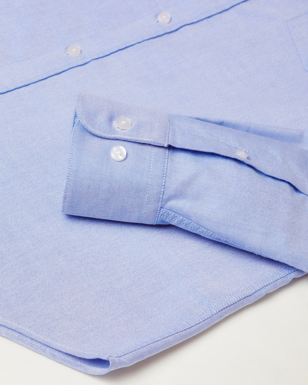 Solid Cotton Shirt in Sky Blue