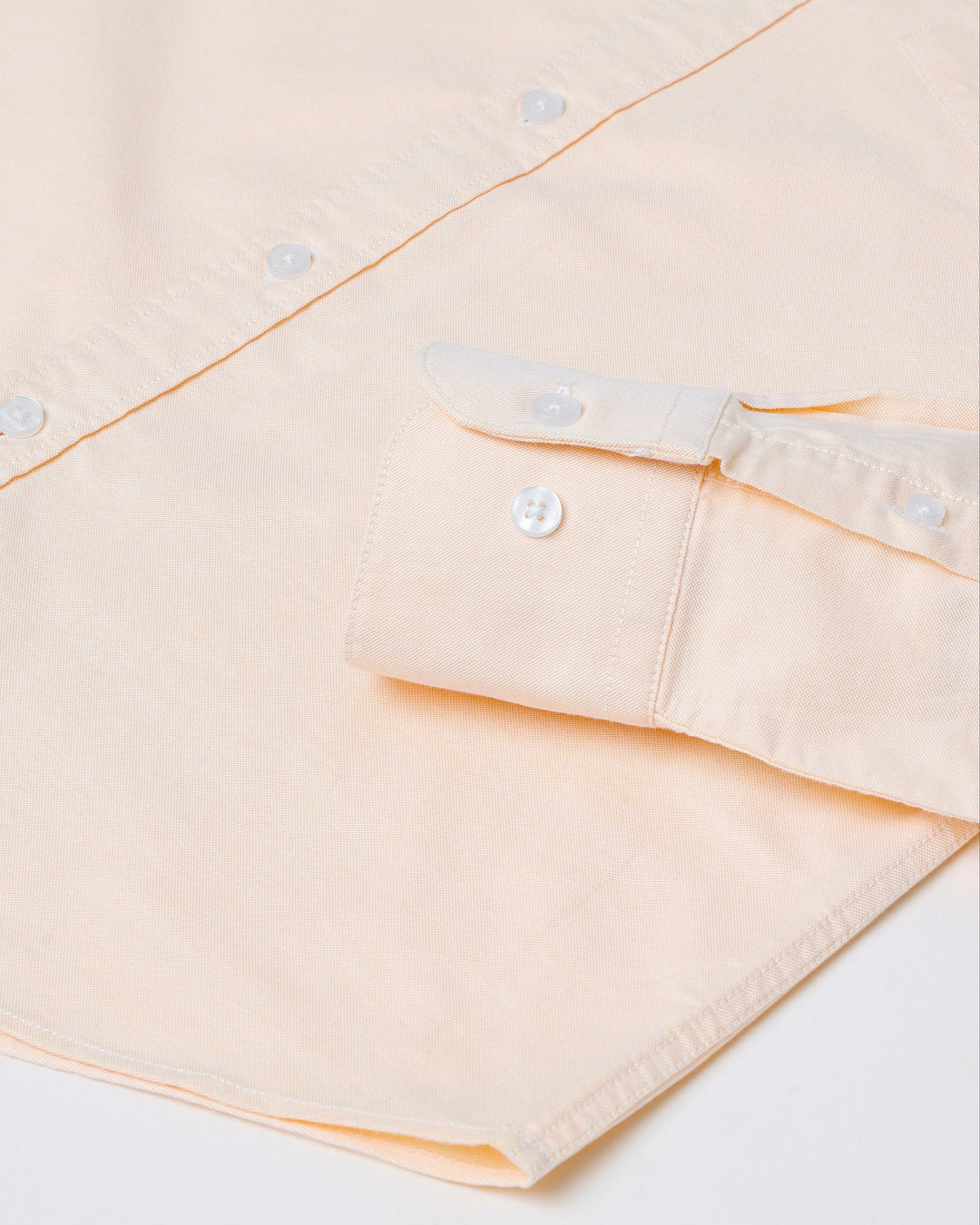 Solid Cotton Shirt in Peach