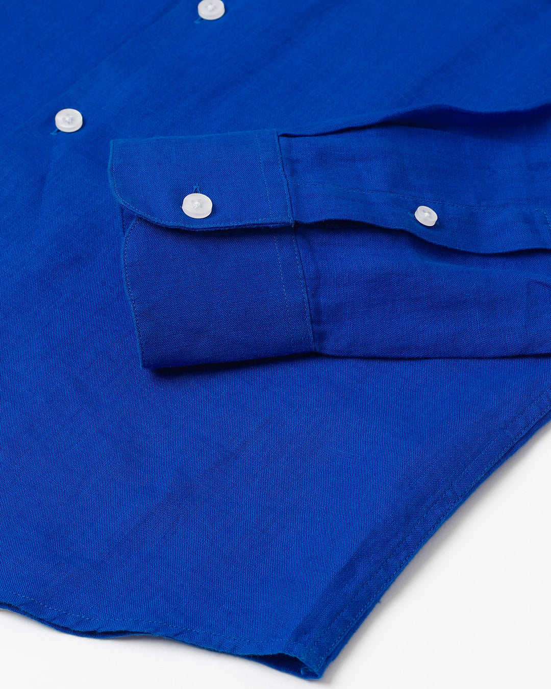 Pure linen shirt in Royal Blue