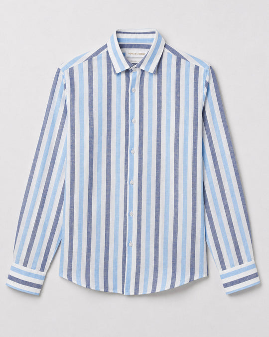 Pure Linen Stripe Shirt