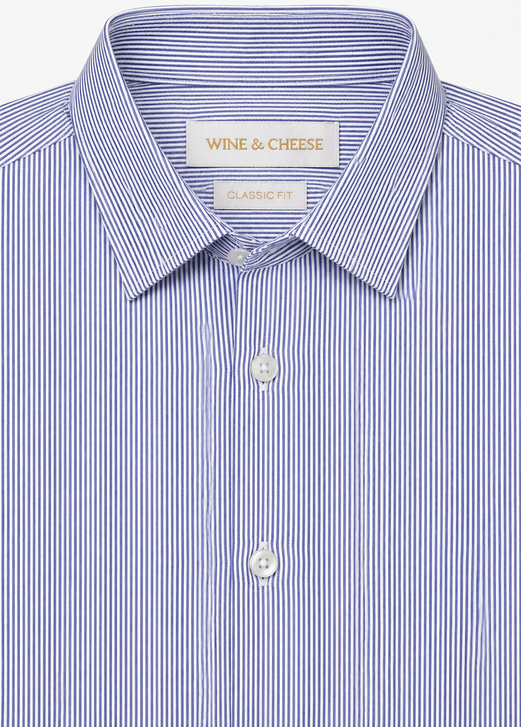 Oxford Striped Shirt in Navy