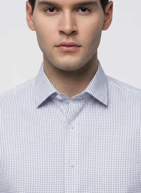 Classic Check Shirt in Blue - Wine & Cheese
