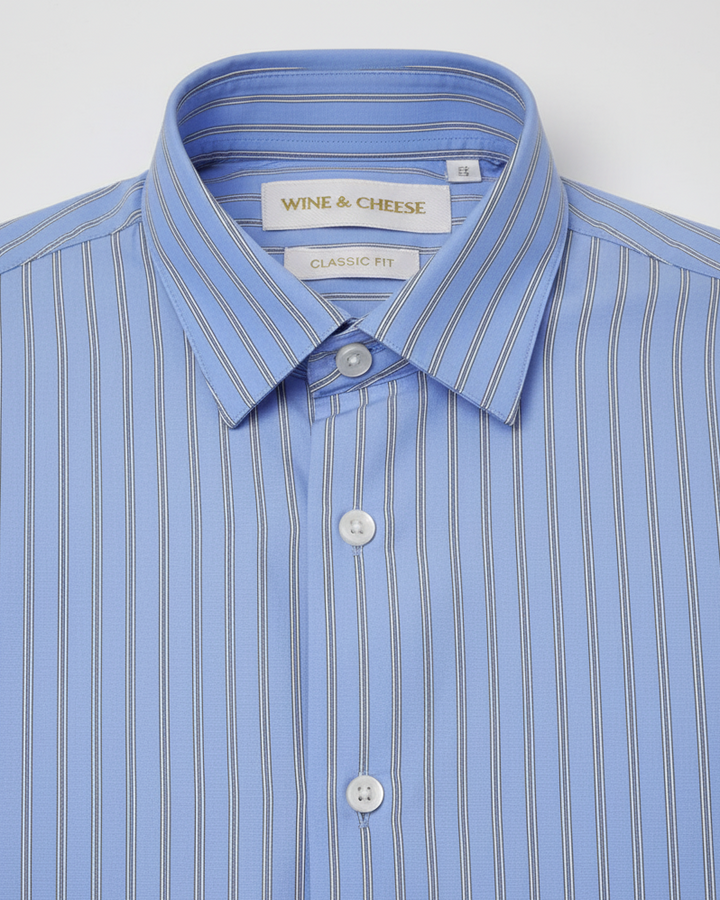 Stripe Shirt in Sky blue