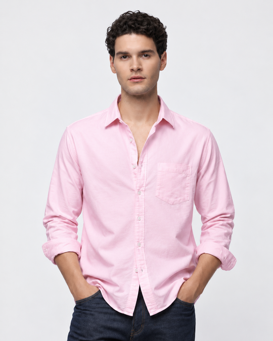Solid Cotton Shirt