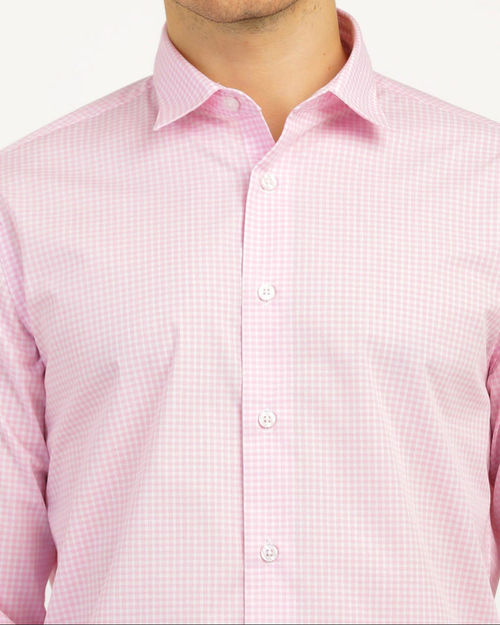 Check Shirt in Lt. Pink