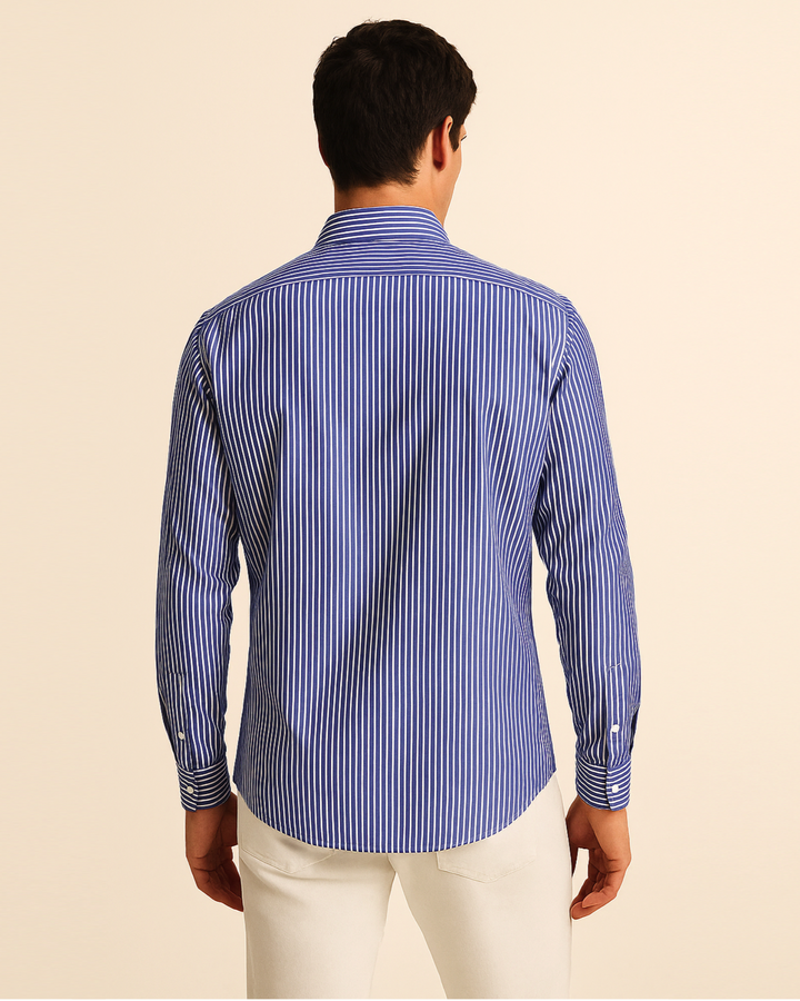Classic Stripe Shirt in Navy