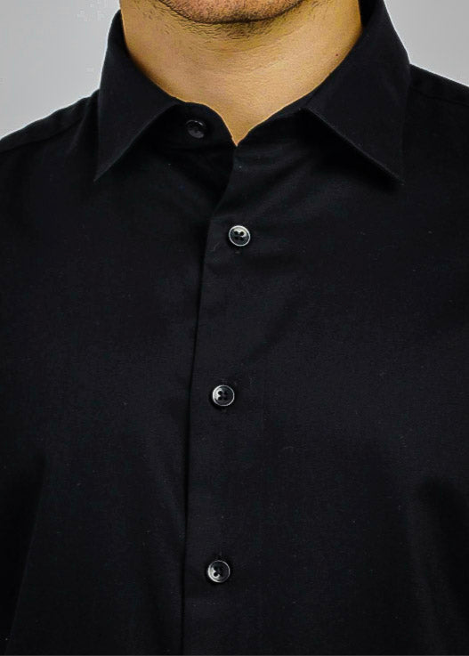 Cotton Stretch shirt in Black