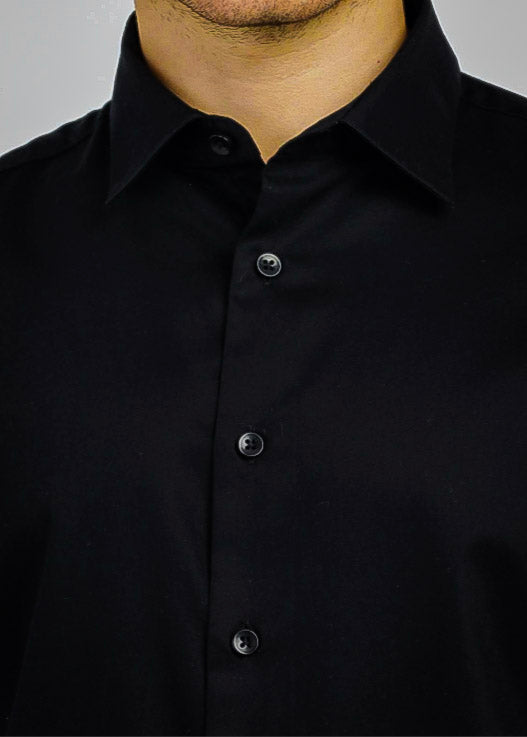 Cotton Stretch shirt in Black