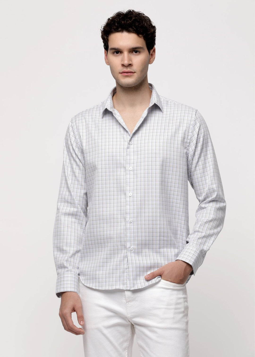 Supima cotton check shirt