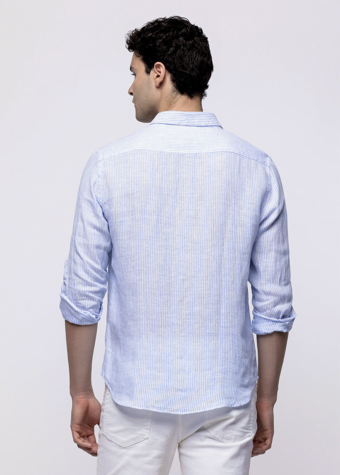 PURE LINEN STRIPE SHIRT