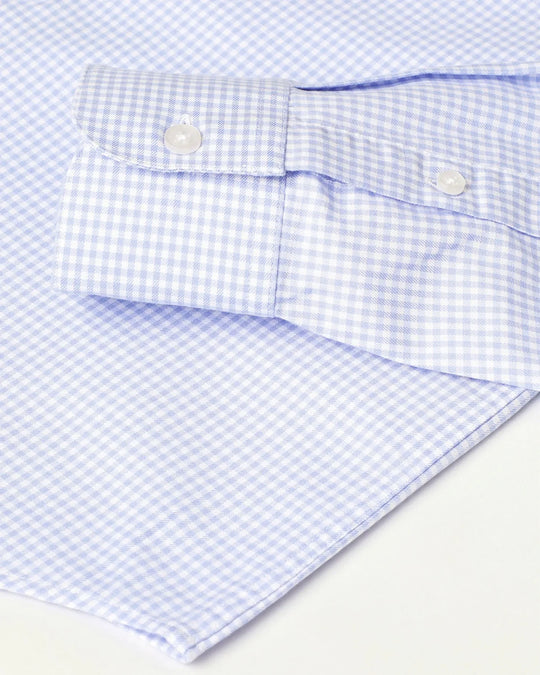 Twill Check Shirt in White - Wine & Cheese