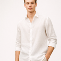 Pure Linen Shirt in White